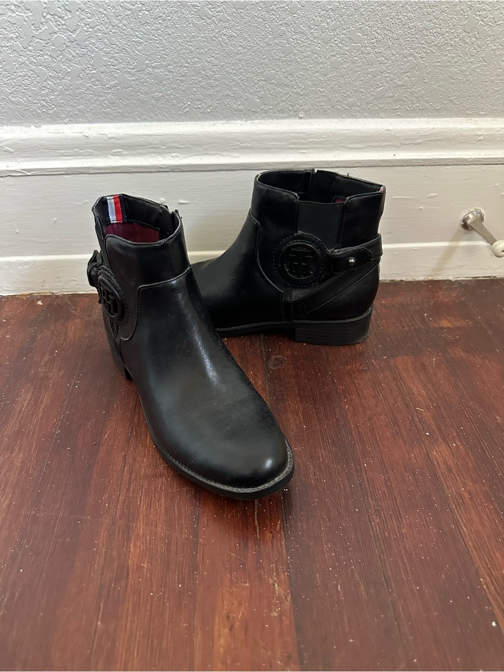 Tommy Hilfiger Black Ankle Boots
